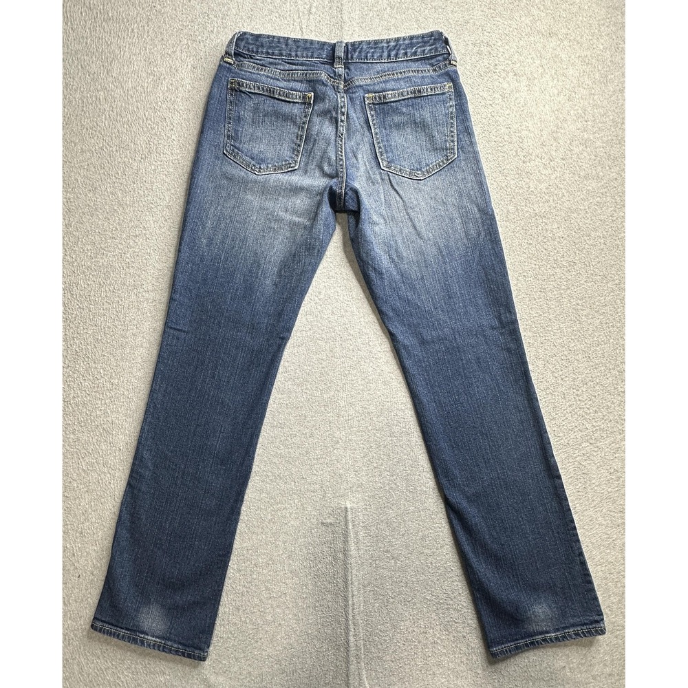 Gap Jeans Womens 4‎ Curvy Straight Fit Blue True Blue Fall 14 Denim Stretch